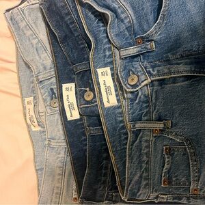 Abercrombie & Fitch Triple Blue Denim Set
